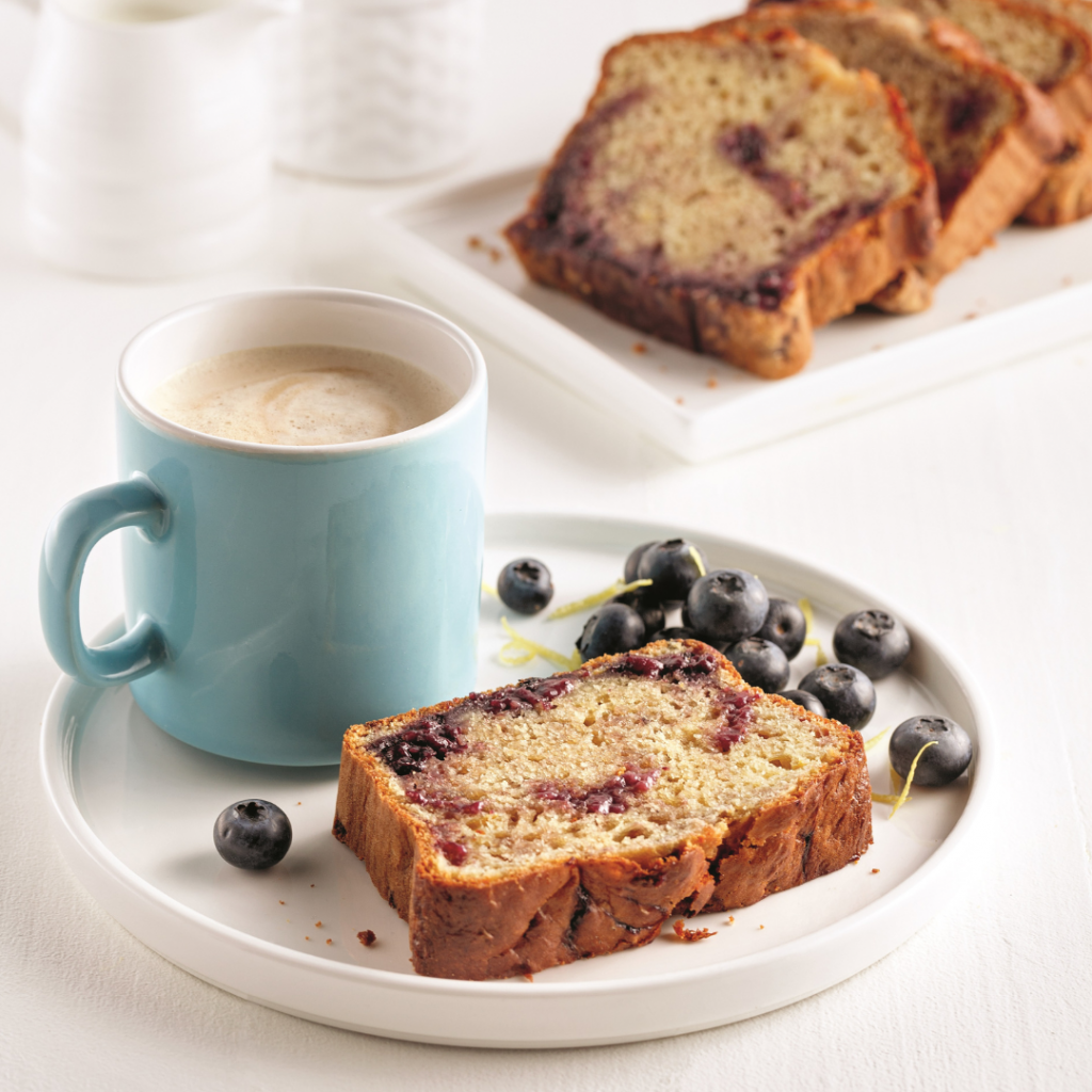 Pain aux bleuets et citron