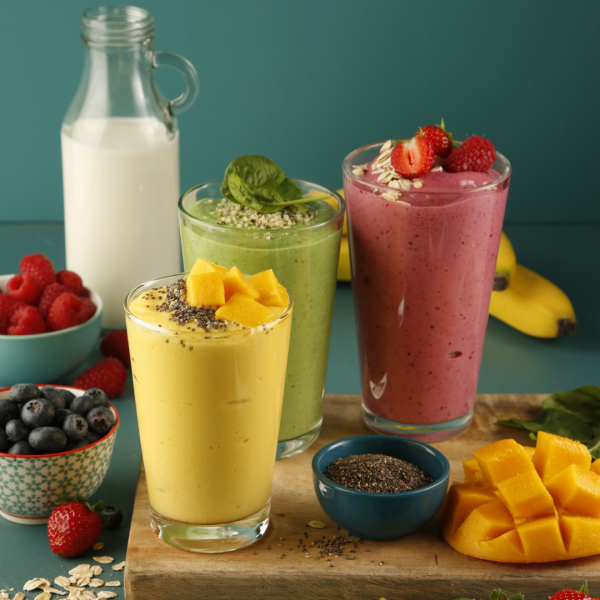 Smoothie nourrissant aux fruits et au yogourt