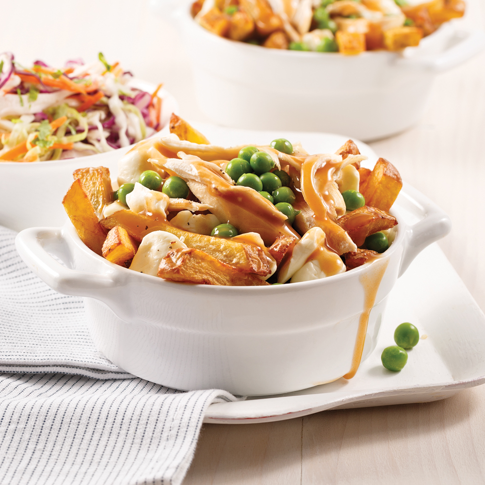Poutine galvaude pour un repas de casse-croûte maison