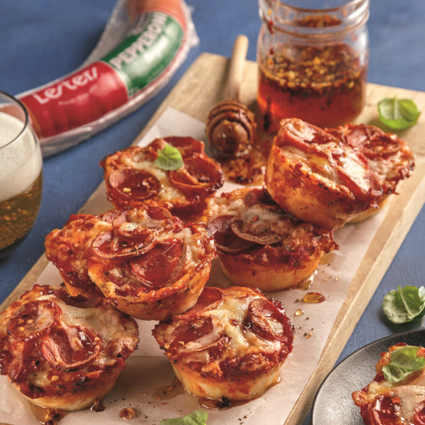 Bouchées de pizza au pepperoni
