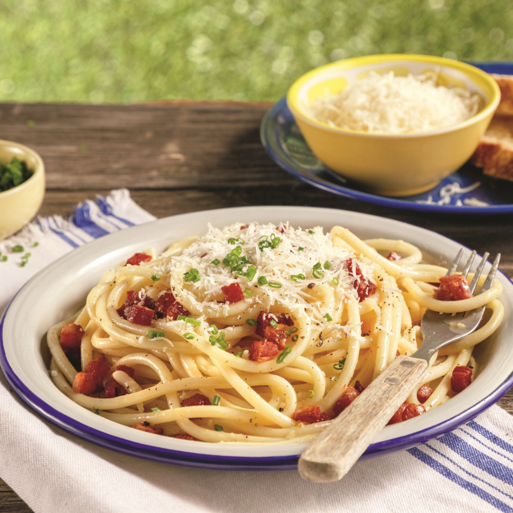 Bucatinis carbonara