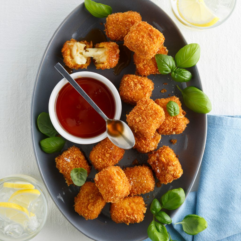 Cubes de halloumi frits