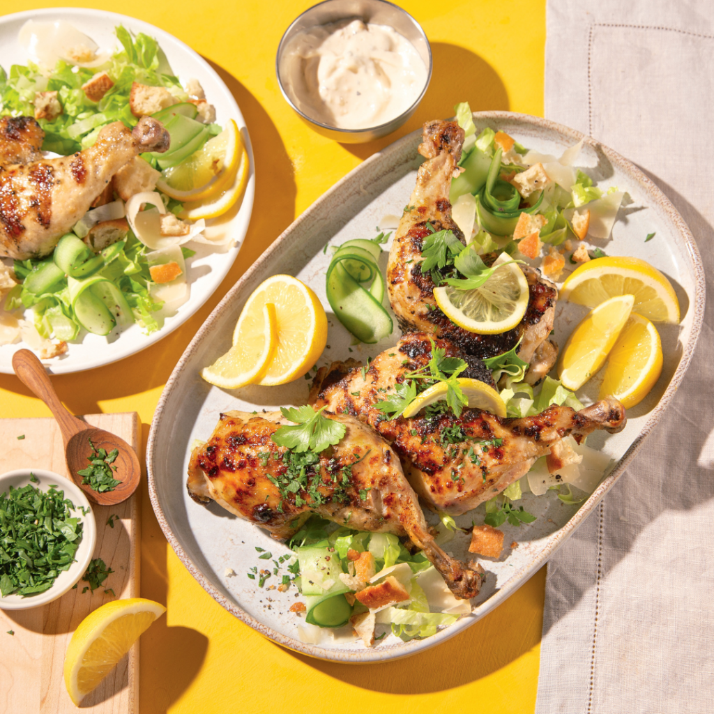 Cuisses de poulet marinées à la César