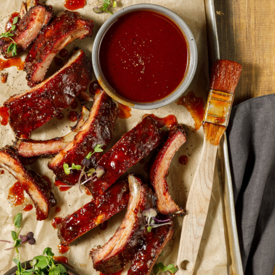 Ribs, sauce barbecue à l’érable