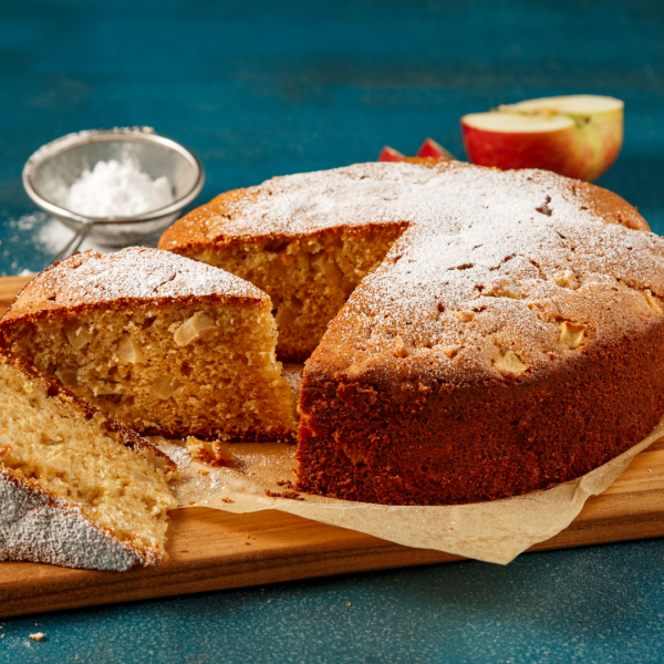 Gâteau aux pommes et au rhum ultra-facile