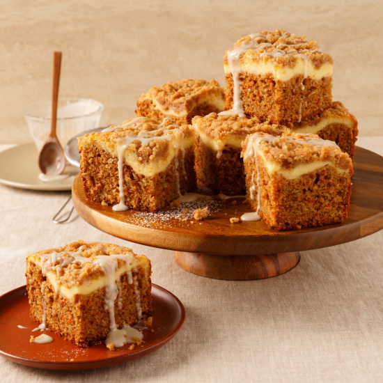 Coffee cake au gâteau aux carottes et fromage à la crème