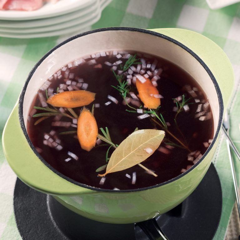 Bouillon pour fondue à la viande Les recettes de Caty