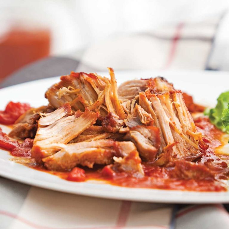 Porc braisé sauce barbecue - Les recettes de Caty