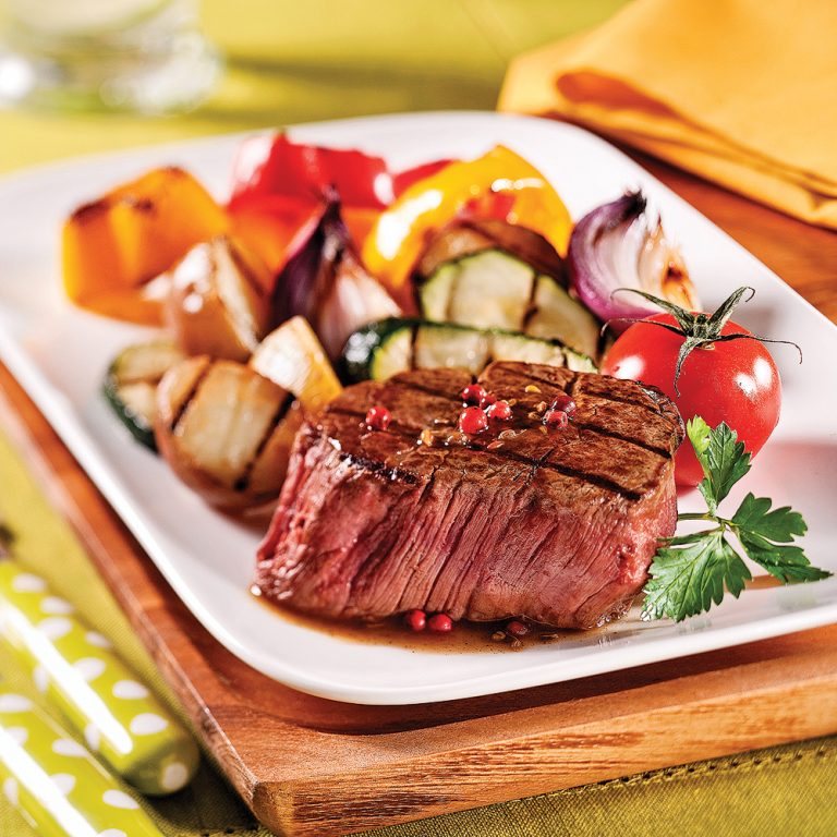 Filets mignons au vin rouge et poivre rose Les recettes de Caty