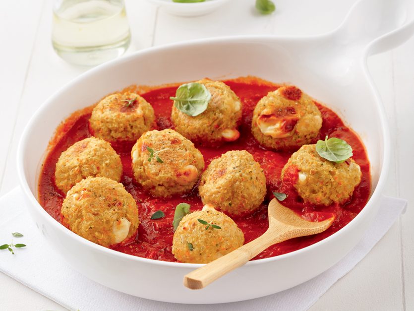 Polpettes (boulettes) végé au fromage en grains