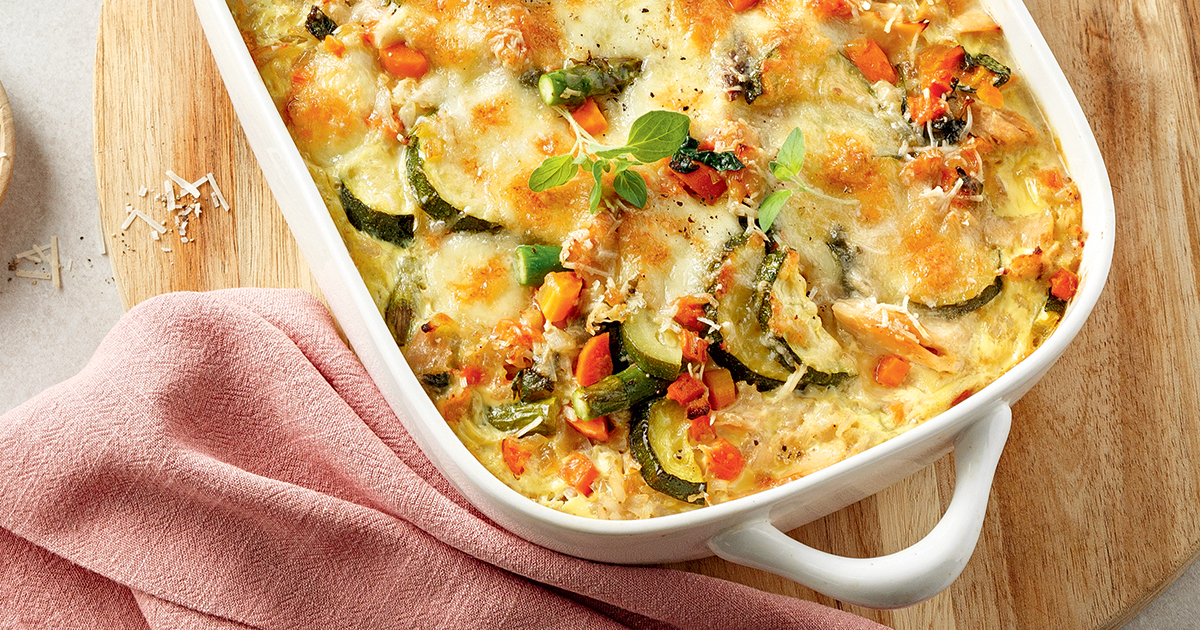 Casserole de thon, riz et légumes Les recettes de Caty