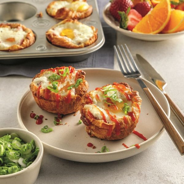 Croissant egg muffins