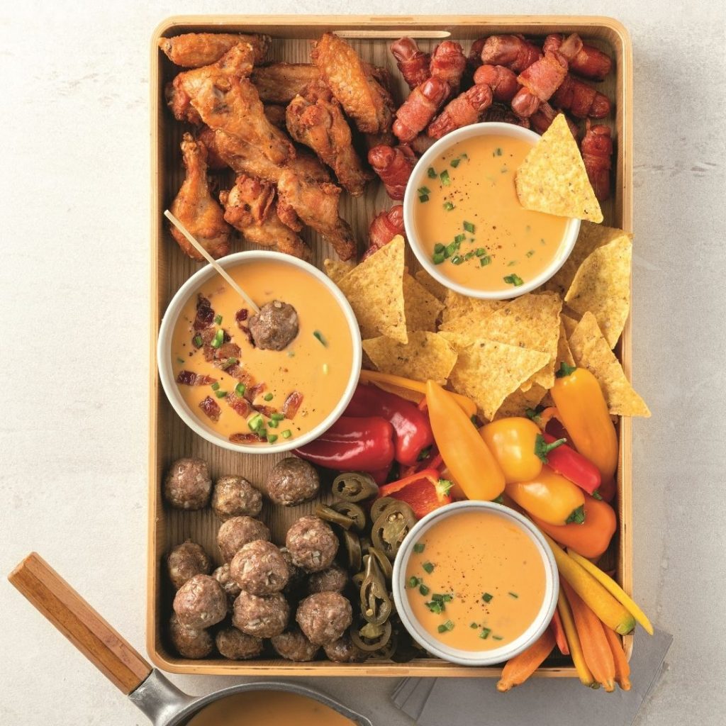 Fondue au fromage style jalapeno poppers