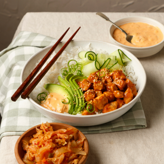 Poulet épicé au kimchi et lime