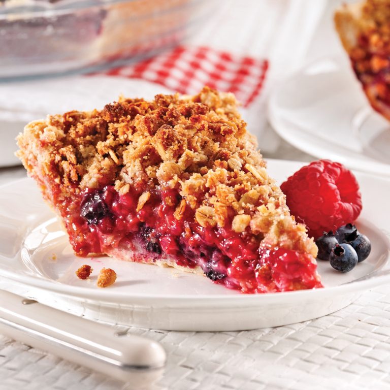 Tarte crumble aux petits fruits Je Cuisine