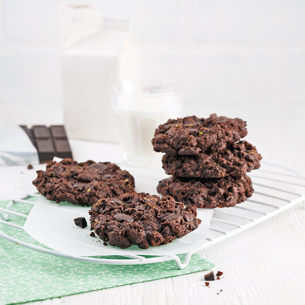 Biscuits décadents au chocolat et courgette