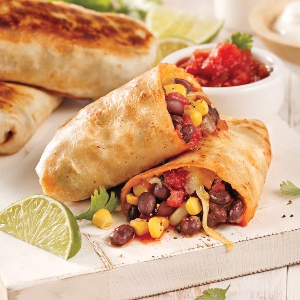 Burritos aux haricots et maïs