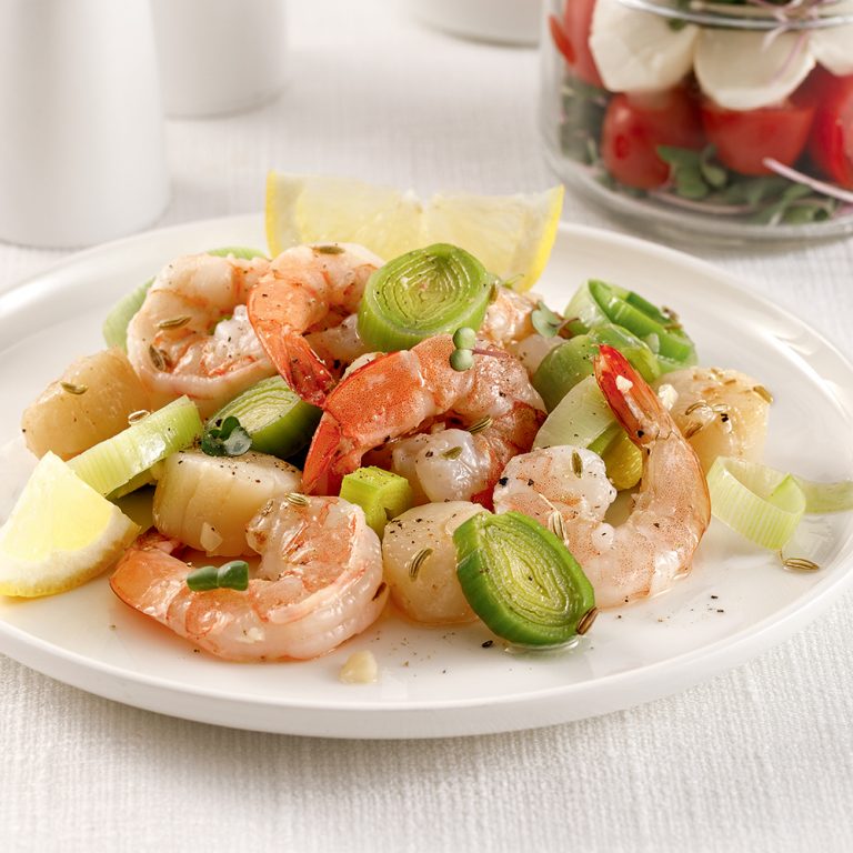 Papillote de crevettes et pétoncles Je Cuisine Papillote de crevettes et pétoncles Je Cuisine