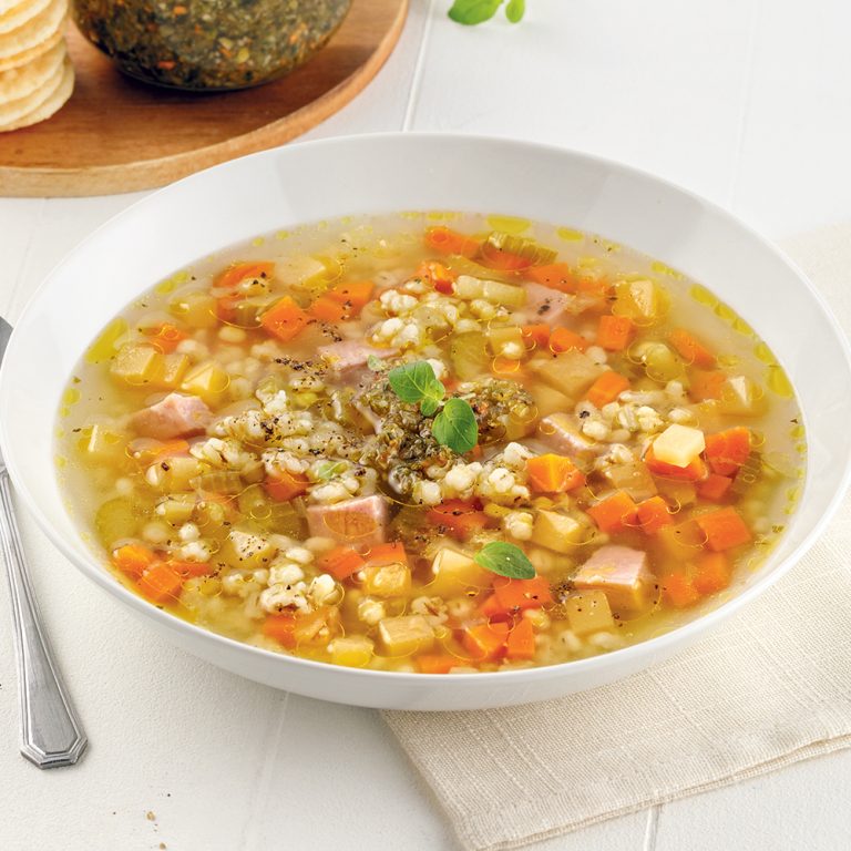 Soupe à et au lard salé Je Cuisine