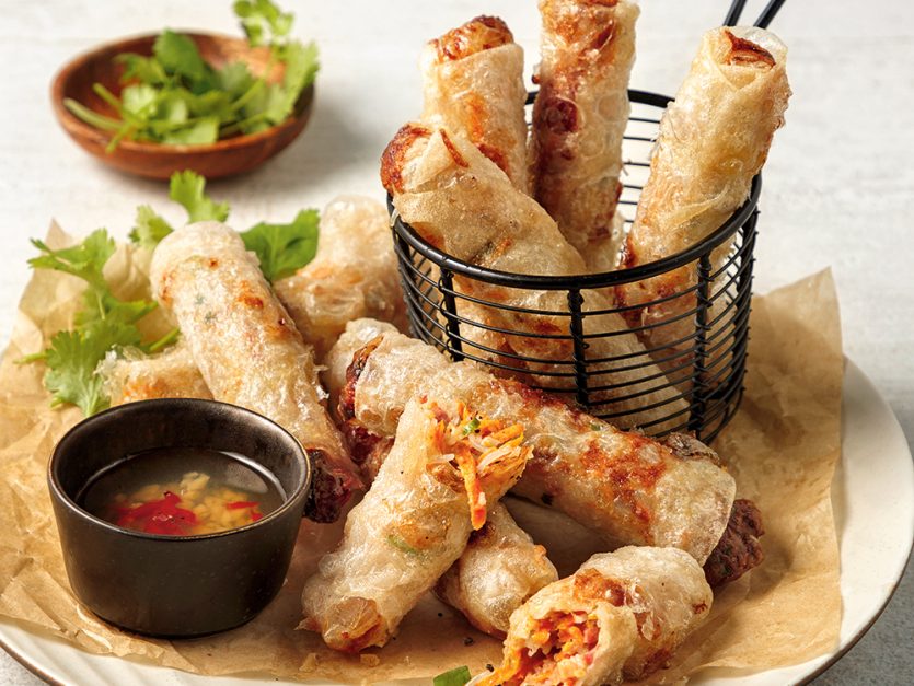 20 egg rolls, rouleaux et dumplings à garder au congélateur