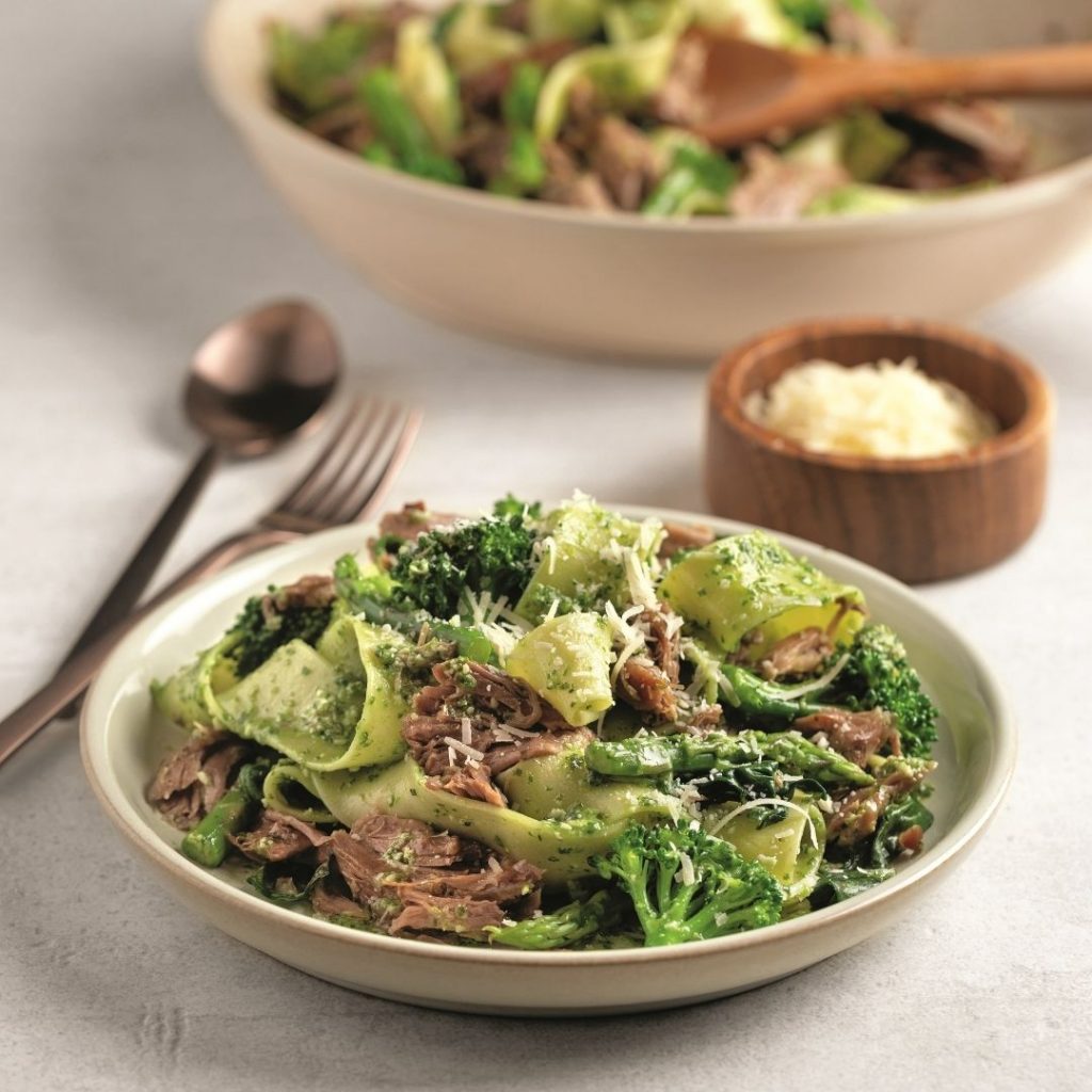 Pappardelles à l’agneau braisé