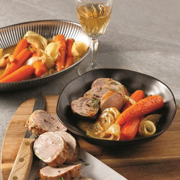 Filet de porc érable et moutarde à la mijoteuse