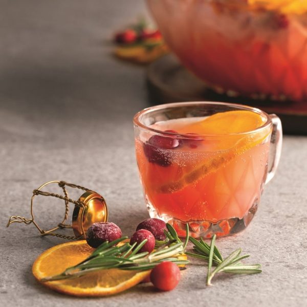 Punch de Noël canneberges-orange