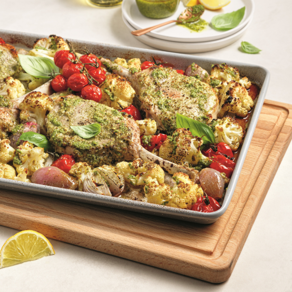 Côtelettes de porc au pesto