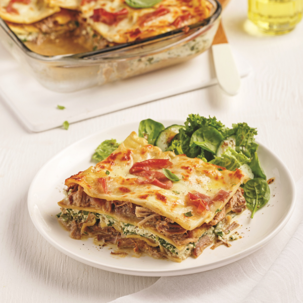Lasagne au porc et prosciutto
