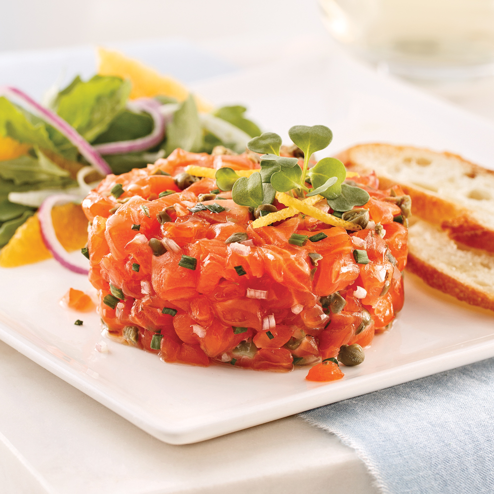 Tartare de saumon classique maison