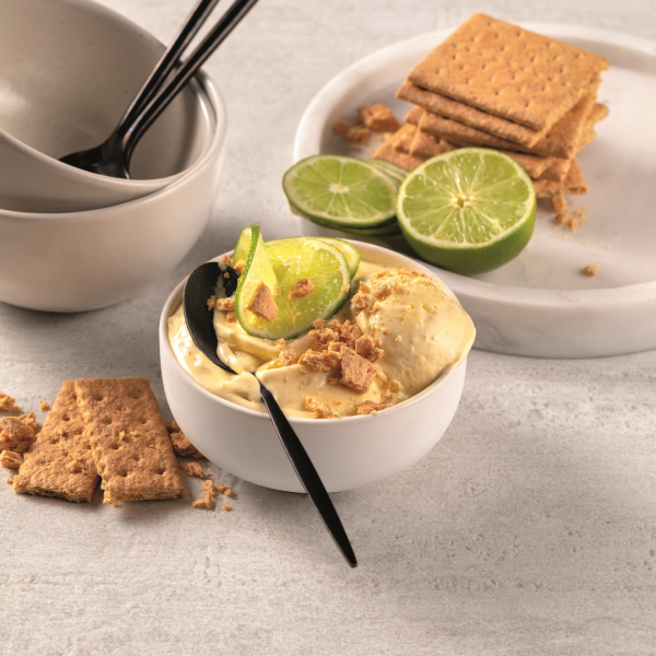 Crème glacée style Key lime pie
