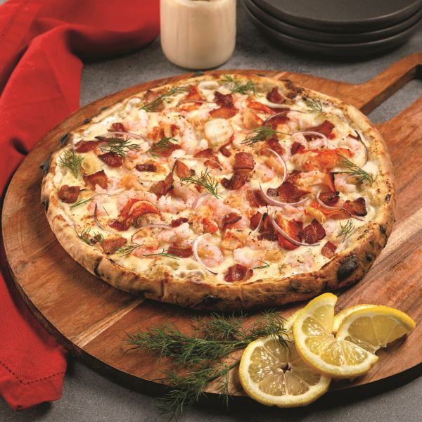 Pizza Alfredo aux fruits de mer