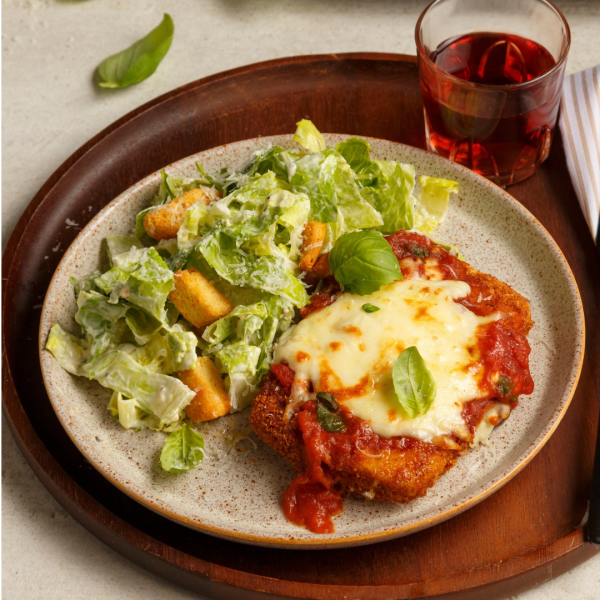 Tofu parmigiana croustillant au four