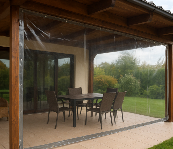 Bâche transparente pour l’extérieur : une solution idéale pour la façade de terrasse