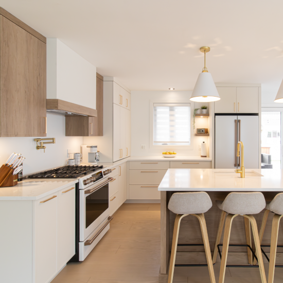 Une cuisine de style farmhouse chic